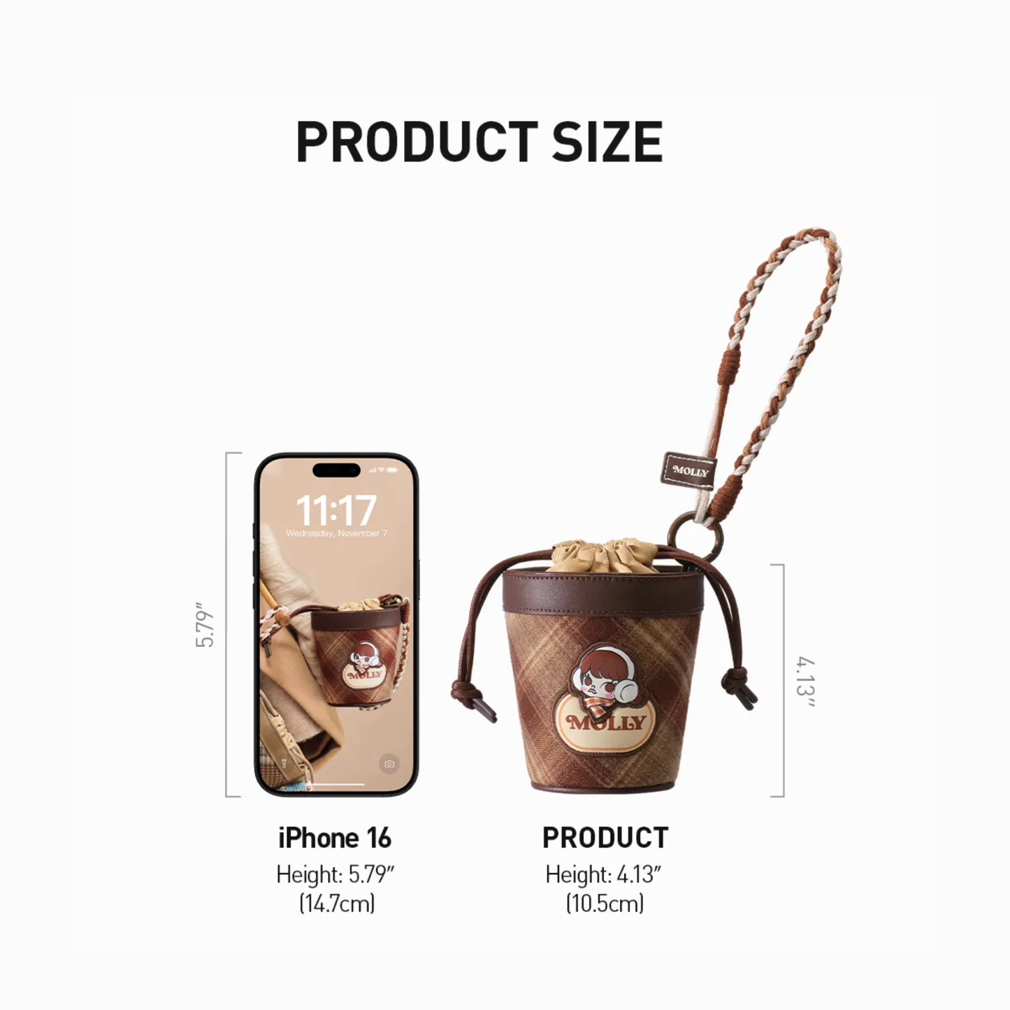 POP MART Molly Winter Fit Check Series Mini Bag