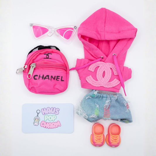 Premium Luxury Designer Inspired Doll Clothes 5-Piece Set