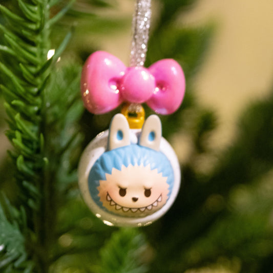 Handmade POP MART Pop Bean Christmas Ball Series Ornament