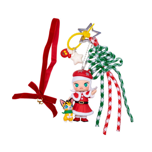Handmade POP MART MOLLY Castle Miracle Box Keychain/Christmas Ornament