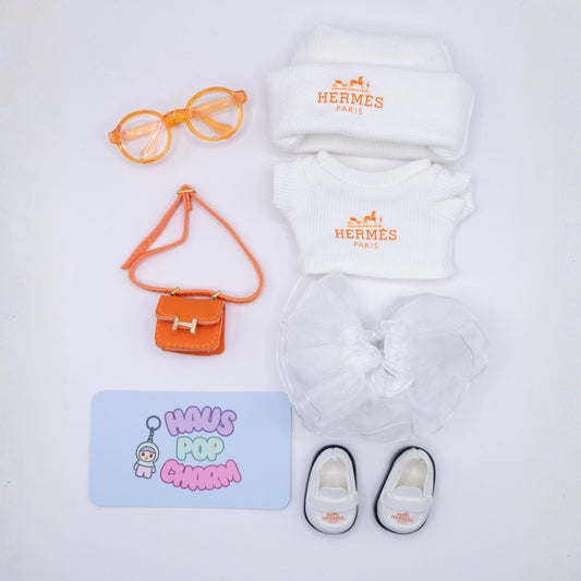 Premium Luxury Designer Inspired Doll Clothes 6-Piece Set