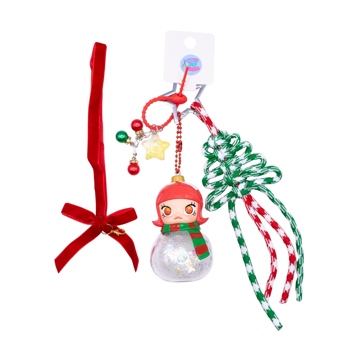 Handmade POP MART MOLLY Castle Miracle Box Keychain/Christmas Ornament