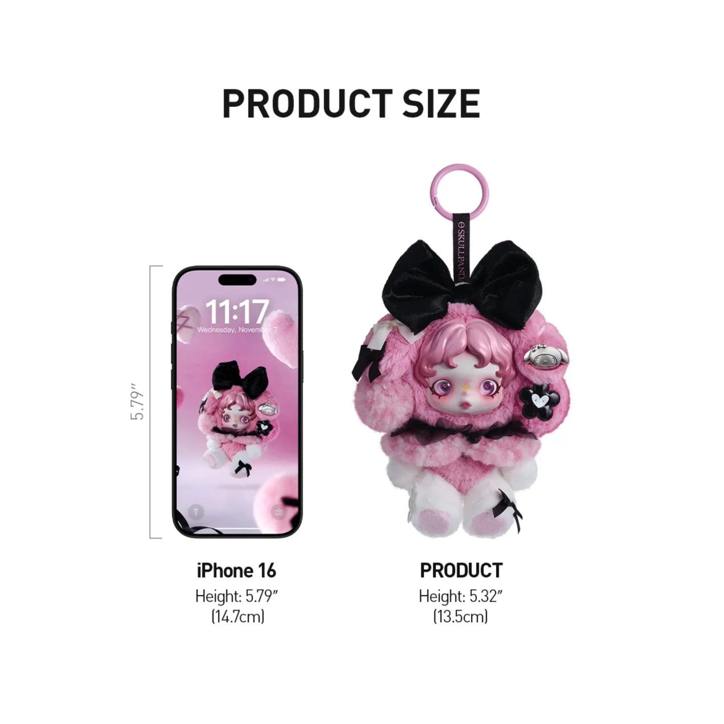 POP MART SKULLPANDA × MY MELODY Plush Pendant