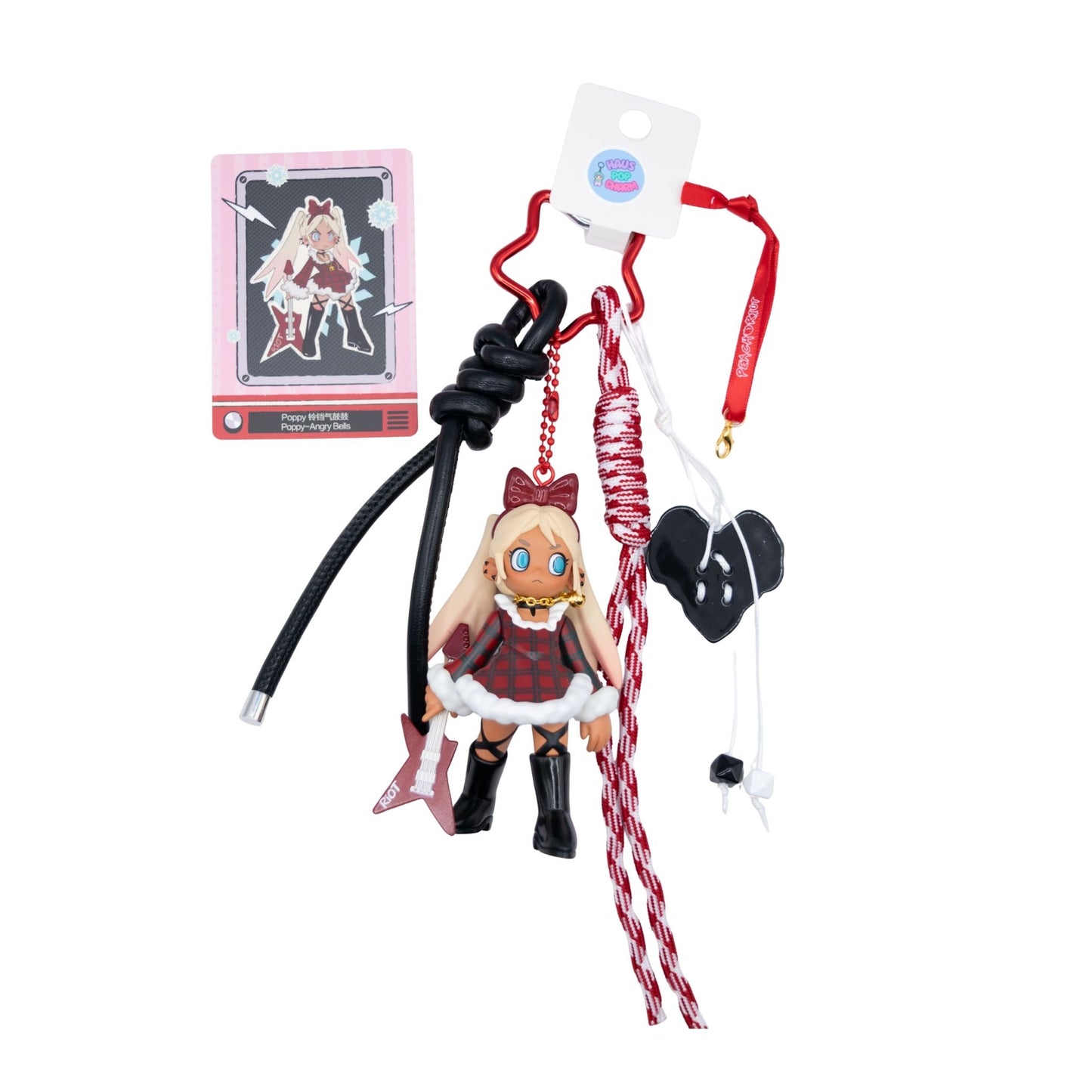 Handmade POP MART Peach Riot Holiday Mixtapes Series Keychain/Christmas Ornament