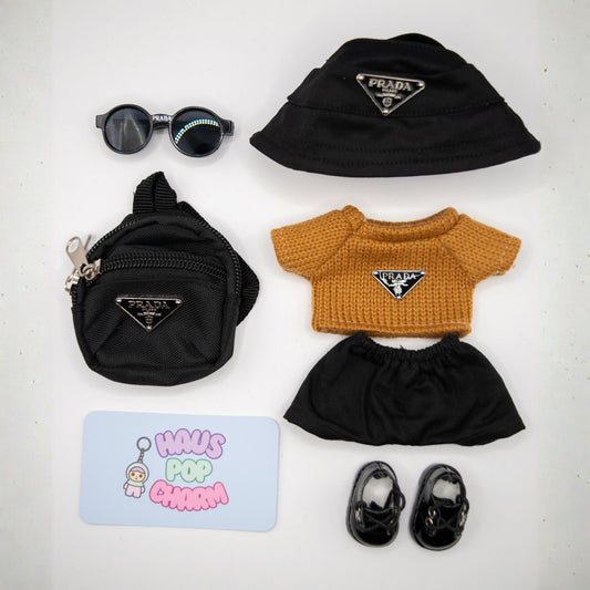 Premium Luxury Designer Inspired Doll Clothes 6-Piece Set