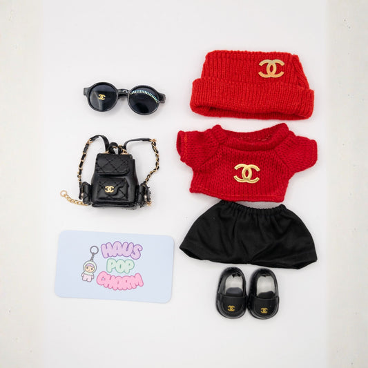 Premium Luxury Designer Inspired Doll Clothes 6-Piece Set