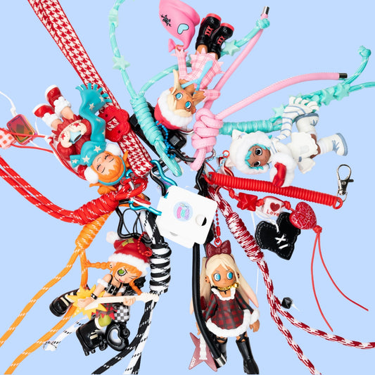 Handmade POP MART Peach Riot Holiday Mixtapes Series Keychain/Christmas Ornament