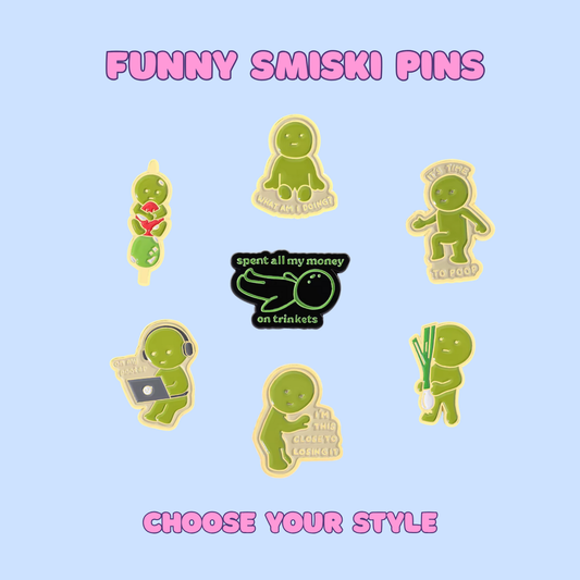 Funny Custom Smiski Enamel Pins