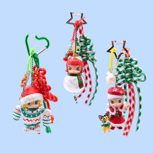 Handmade POP MART MOLLY Castle Miracle Box Keychain/Christmas Ornament