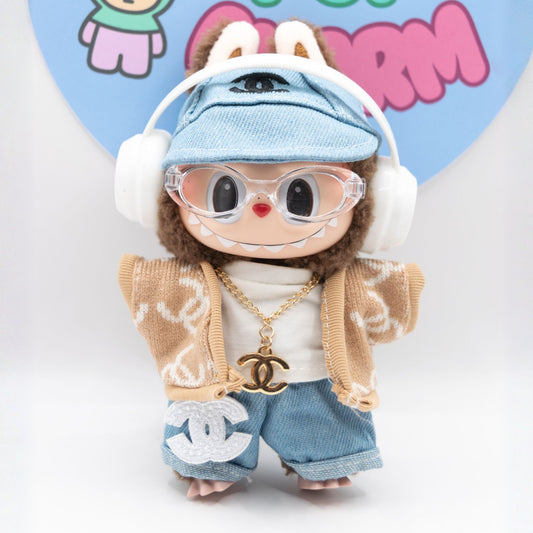 Premium Luxury Designer Inspired Doll Clothes 7-Piece Set