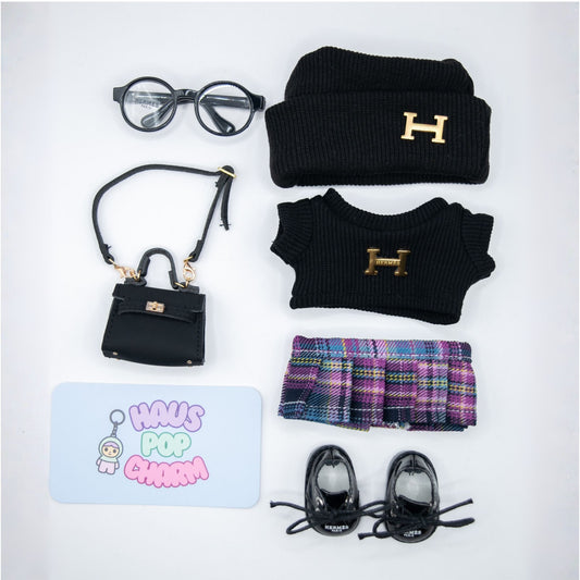 Premium Luxury Designer Inspired Doll Clothes 6-Piece Set