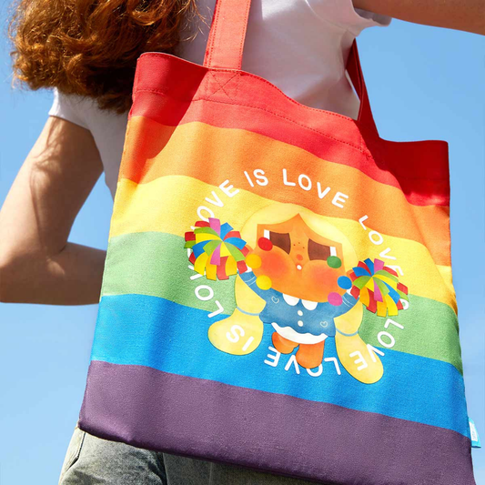 POP MART Crybaby Cheer Up, Baby! Canvas Bag (Color Ver.)