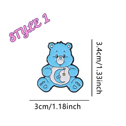 Custom Care Bear Enamel Pins Various Designs