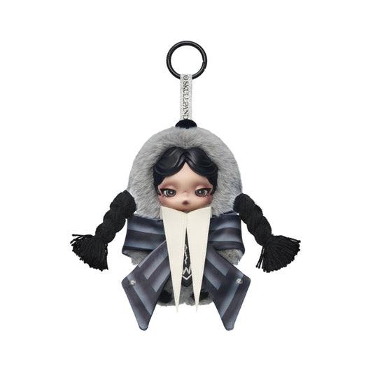 POP MART SKULLPANDA × Wednesday Plush Pendant (Nevermore Academy Uniform Version)