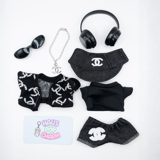 Premium Luxury Designer Inspired Doll Clothes 7-Piece Set