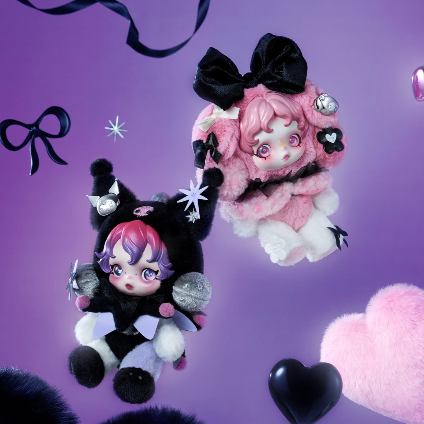 POP MART SKULLPANDA × MY MELODY Plush Pendant