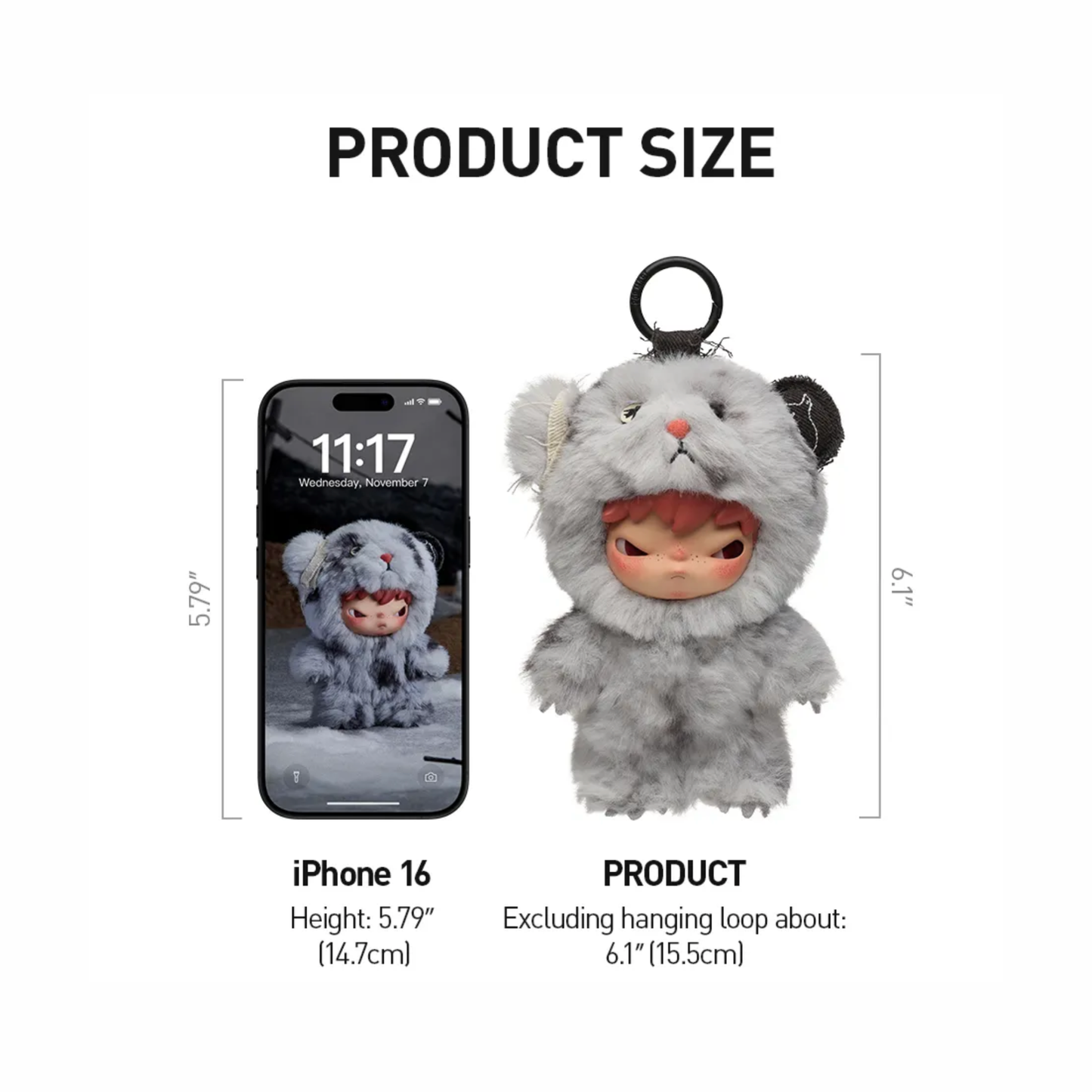 POP MART HIRONO Road Journal Series Plush Doll Pendant