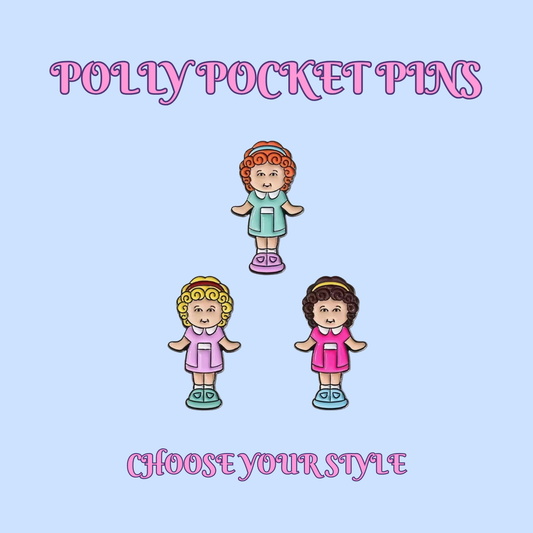Custom Polly Pocket 90s Enamel Pin Various Designs